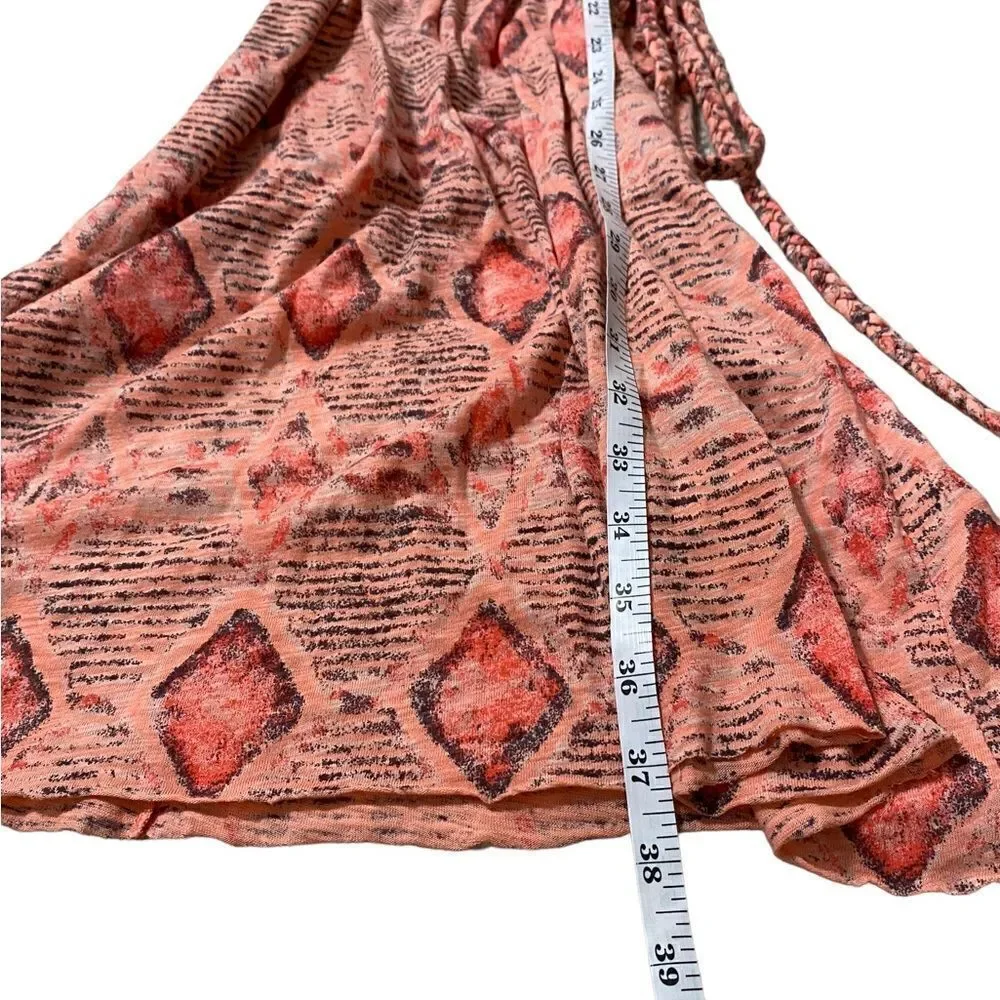 Fresh Produce Bright Coral Geometric Dress - Picture 5 of 5